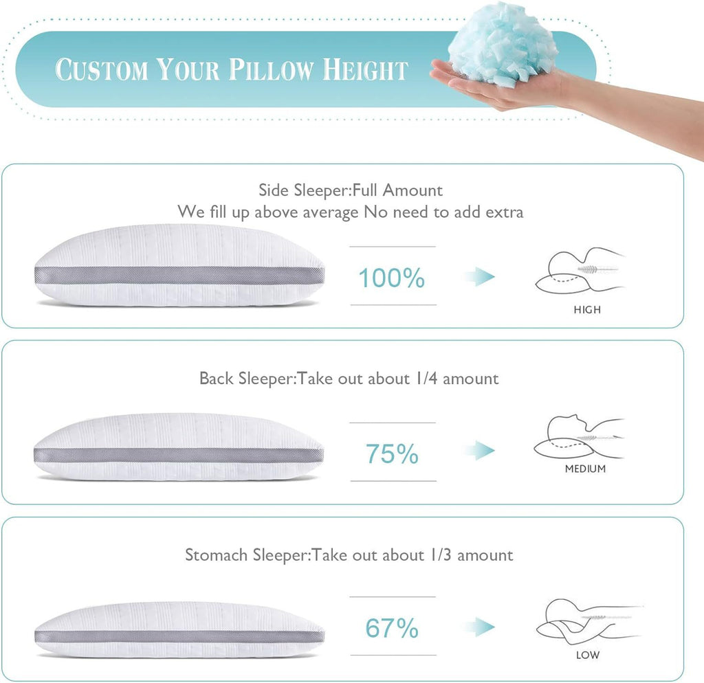 Cooling Broken Memory Foam Bed Pillow